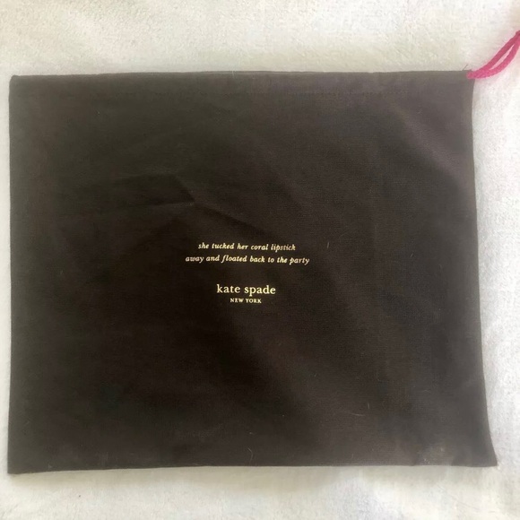 Kate Spade New York Black Leather Bow Clutch “Holly Street Remi”